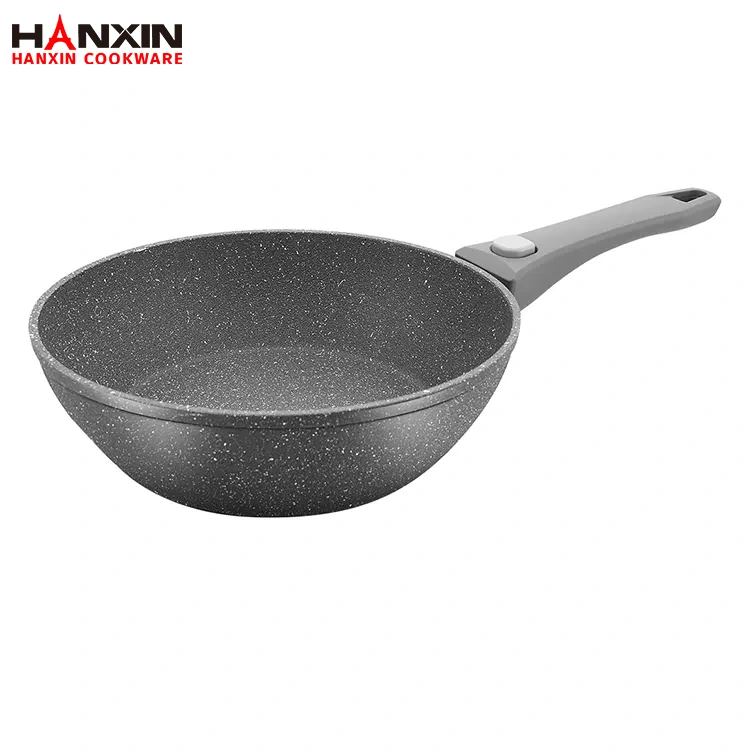 Aluminiowa kuta patelnia do głębokiego smażenia z powłoką nieprzywierającą