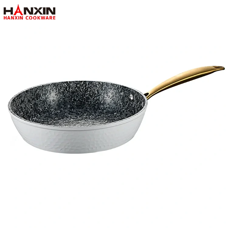 Głęboka patelnia z aluminiową, nieprzywierającą powłoką granitową