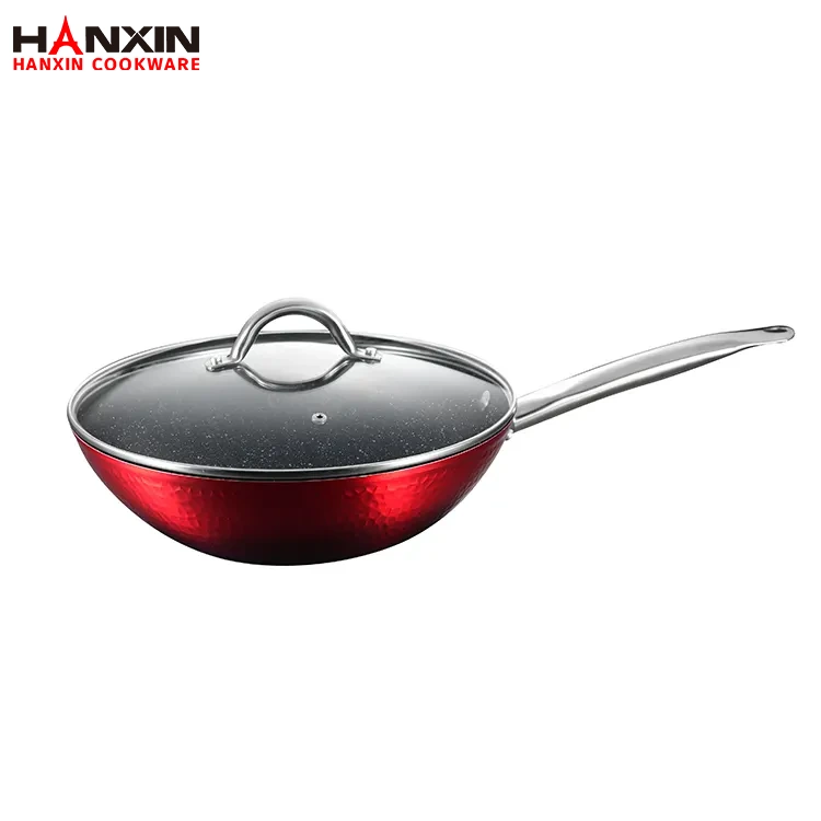 Aluminiowa, głęboka patelnia indukcyjna z powłoką nieprzywierającą