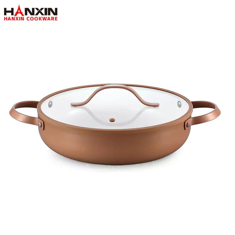 Aluminiowa tłoczona ceramiczna patelnia do smażenia