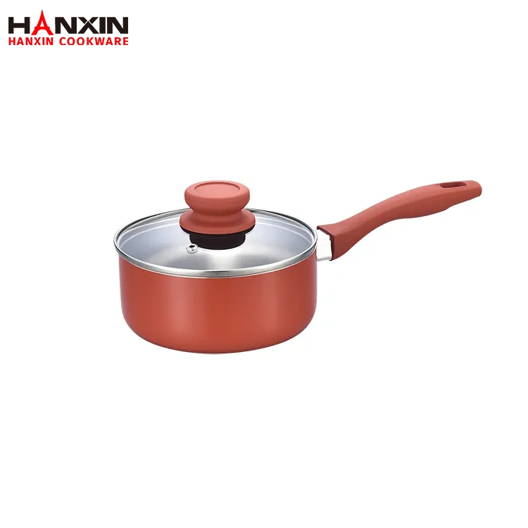 Aluminiowa tłoczona patelnia do sosów z powłoką nieprzywierającą